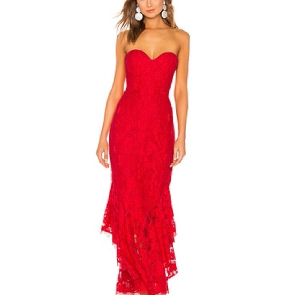 Majorelle Eduarda gown in red